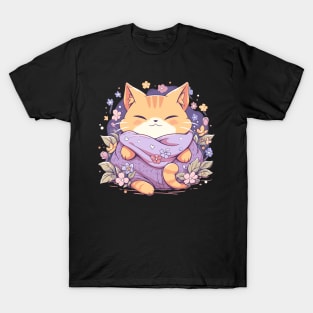 Cottagecore Kawaii Anime Cat Gifts Girls Womens Funny Cat T-Shirt